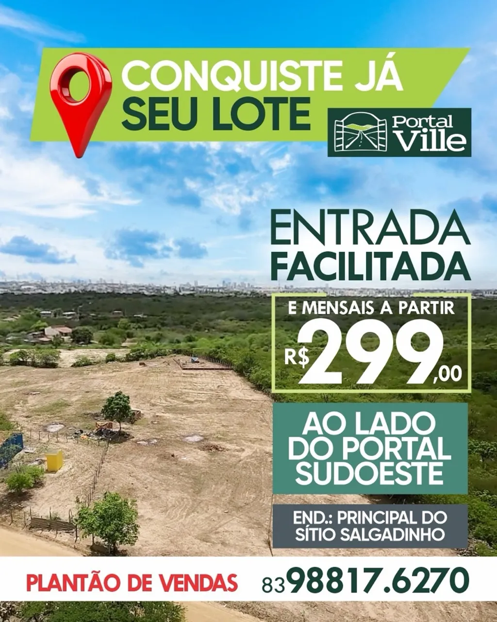 Compre seu terreno de forma parcelada!