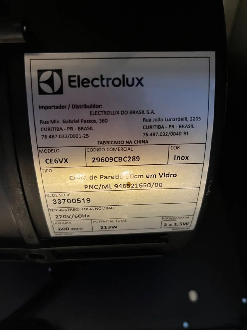 Coifa Electrolux Inox 220 Vts, para 4 bocas, 60cm com filtro carvão Ativado no - Foto 4