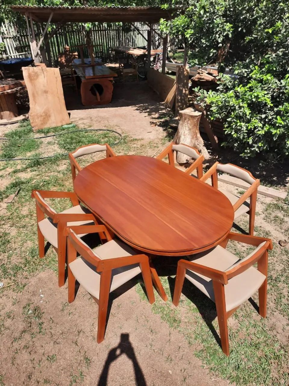 Mesa oval com catacanas - Foto 3