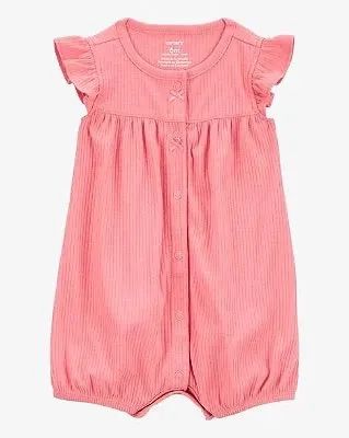 Romper Carters Menina Salmao Importado EUA
