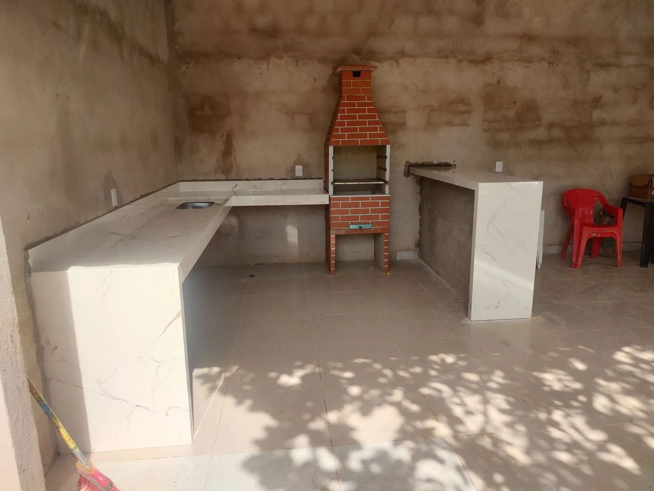 Piso de Porcelanato para área gourmet