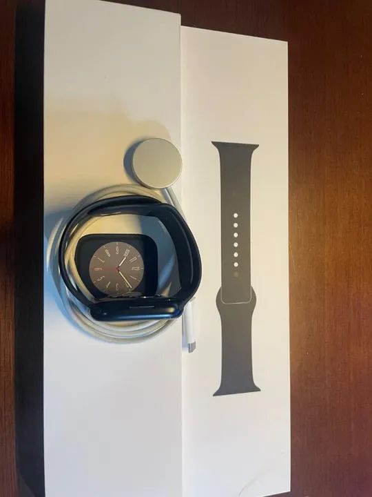 Apple watch serie 8, 45mm, GPS, conectividade com celular iphone 8 ou iOS 16 - Foto 4