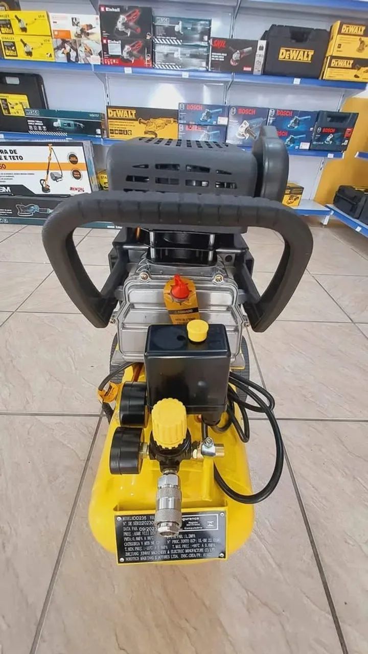 Compressor de Ar 24L 116psi Motor 2.5hp Tekna - Nova - Foto 4