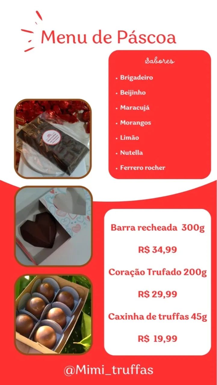  CHOCOLATES ARTESANAIS - FAÇA SUA ENCOMENDA PARA A PÁSCOA! ?  - Foto 4