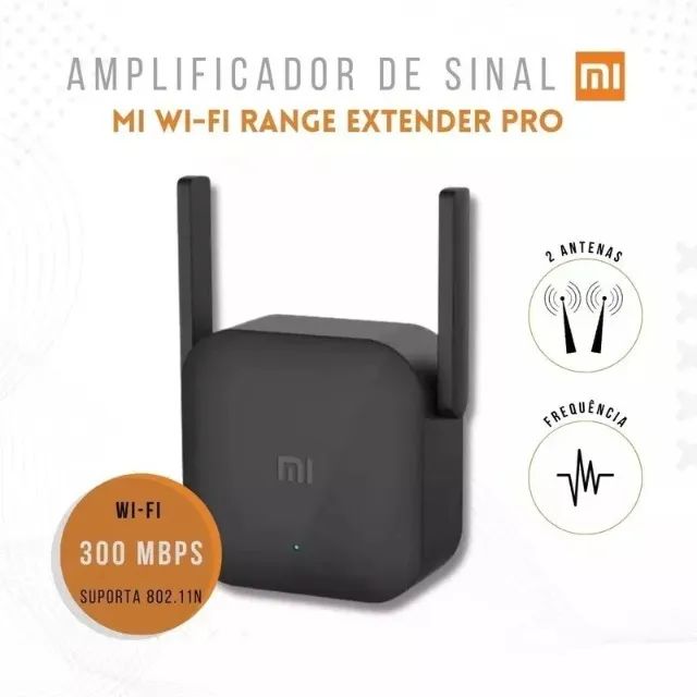 Repetidor De Sinal Xiaomi Mi Pro 300m Plug De Tomada Br Cor Preto - Foto 2