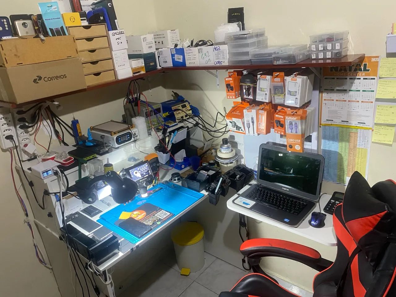 Bancada completa com ferramenta para concerto de celular 