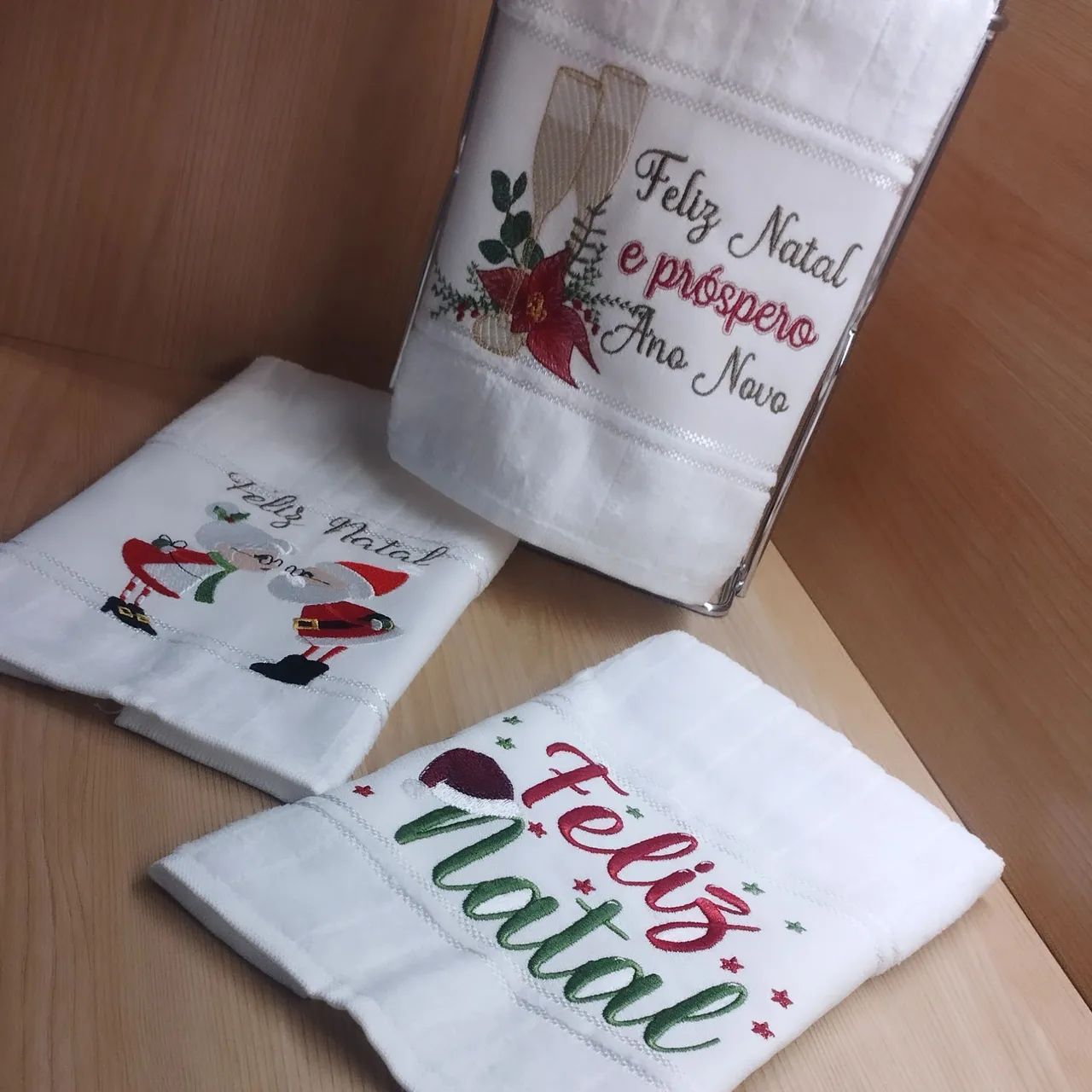  NATAL TOALHAS BORDADAS