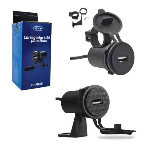 Carregador USB para Moto Knup KP-MT05