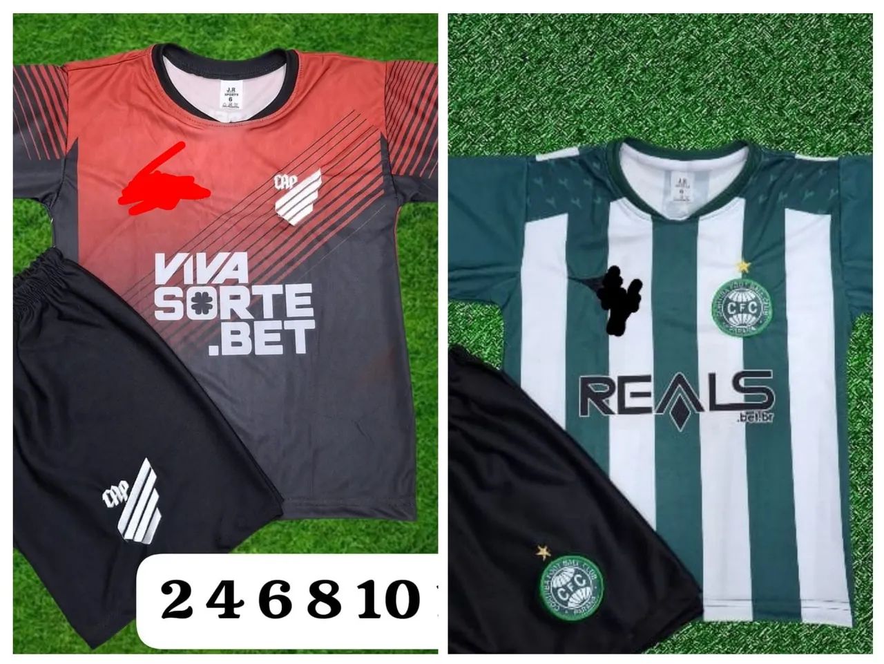 Conjunto infantil Atlético Paranaense e Coritiba 