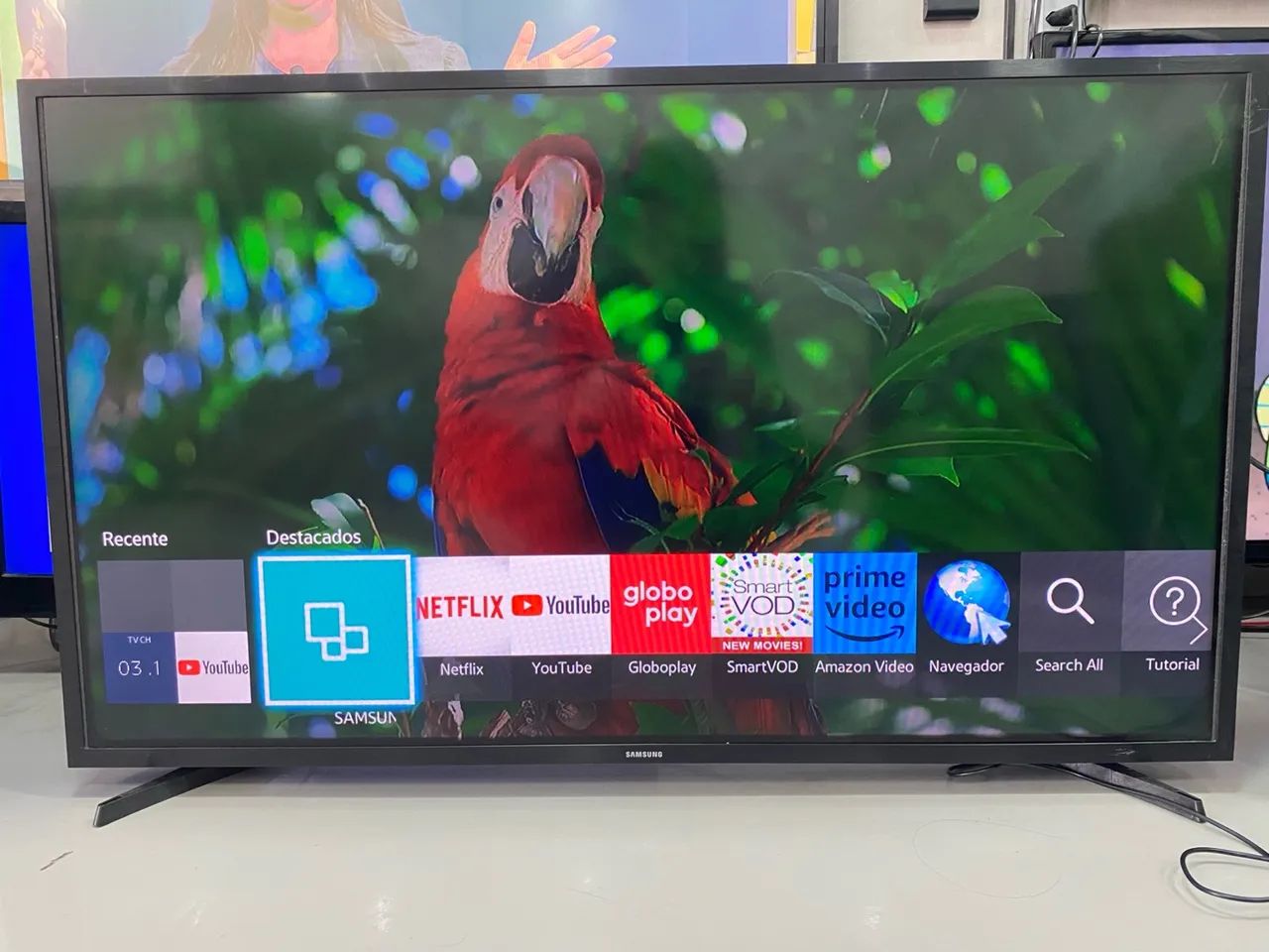 Tv Samsung smart led 43 polegadas funcionando perfeitamente! - Foto 4