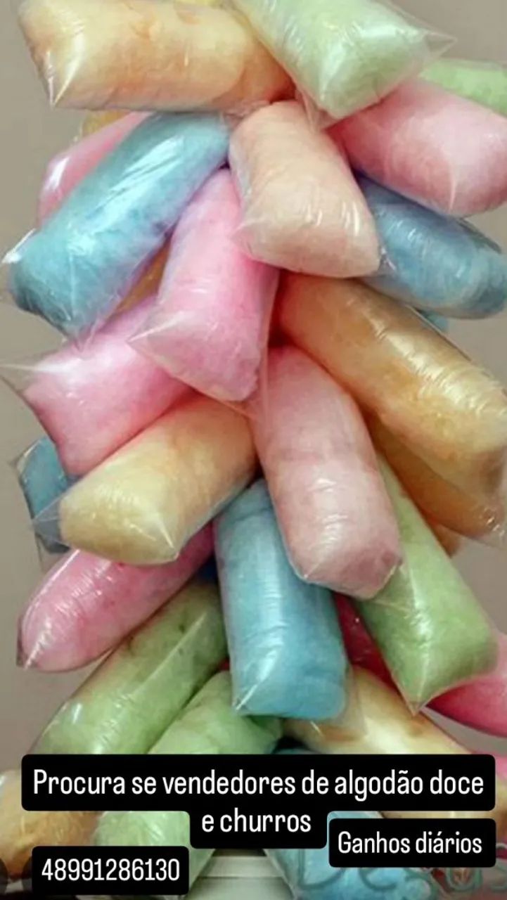Algodão doce para encomendas
