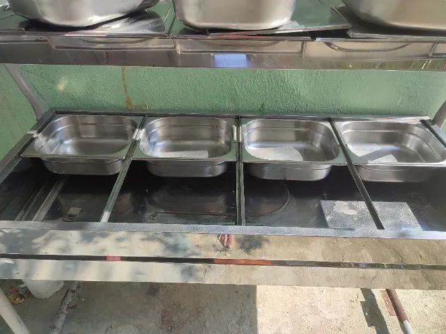 Buffet quente balcão térmico 8 cubas - Foto 4