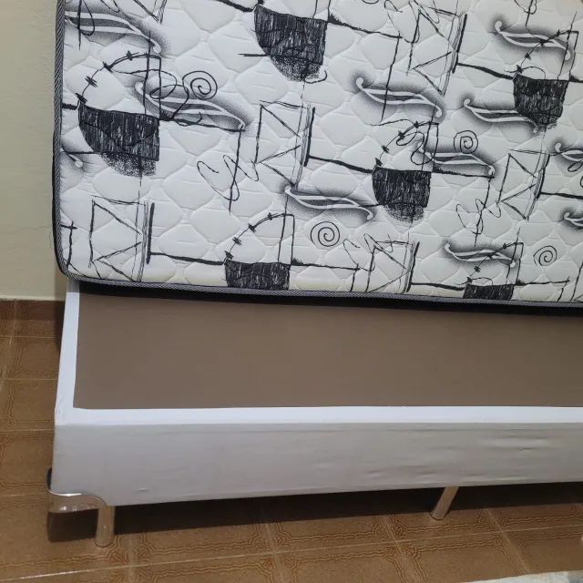 Cama Box Solteiro Ortobom Completa com Colchão e Cabeceira - Foto 2