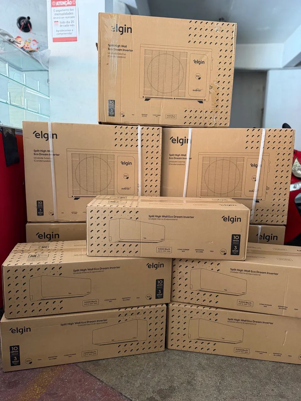 Vendo ar-condicionado Elgin 9 mil BTUs, Eco Inverter, Wi-Fi