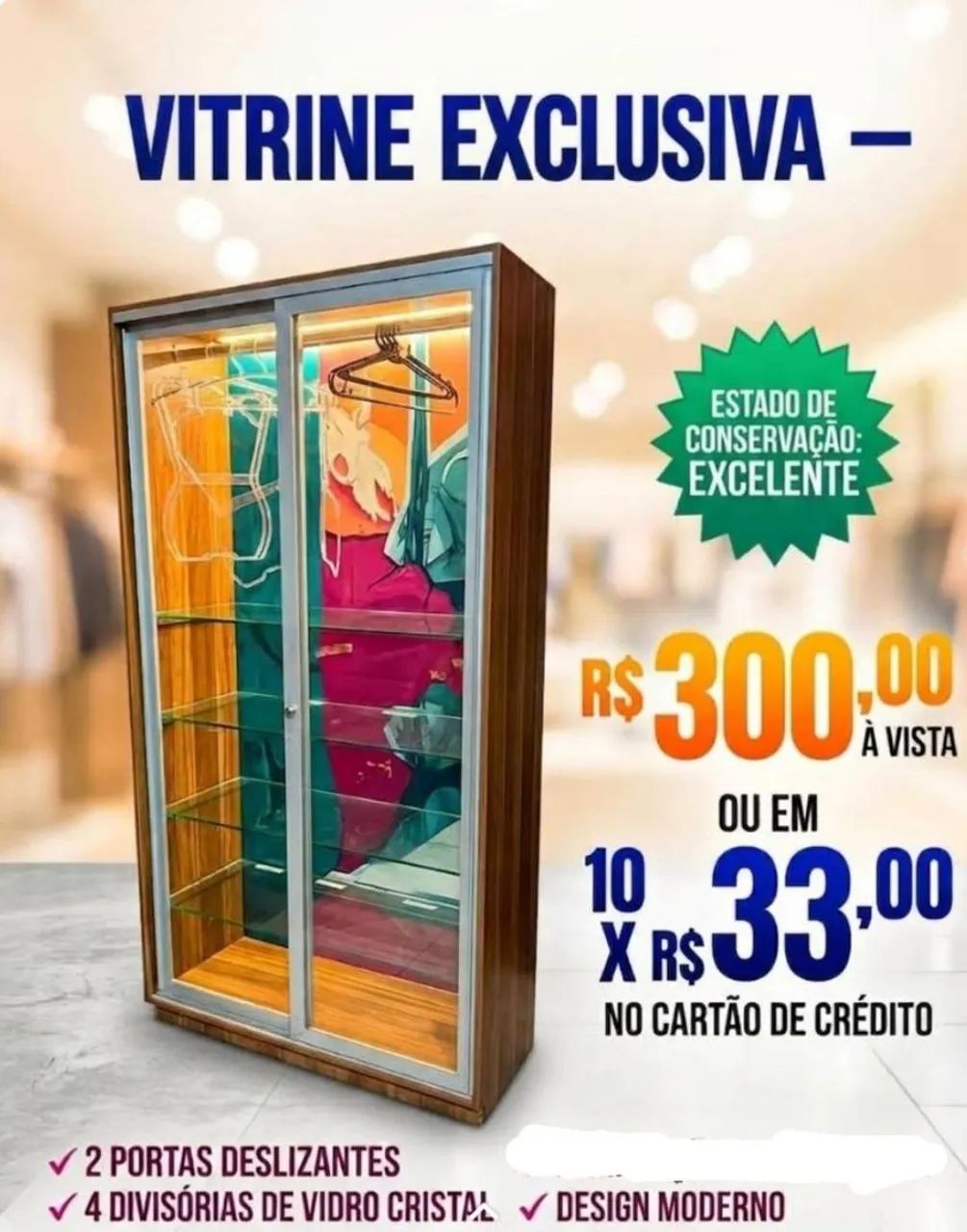 Armário vitrine