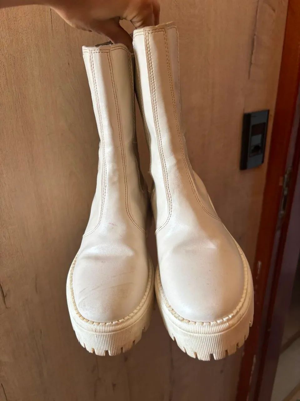 Bota tratorada milano off white - Foto 2