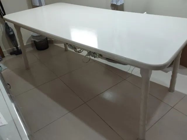 Mesa madeira maciça muito conservada. - Foto 4