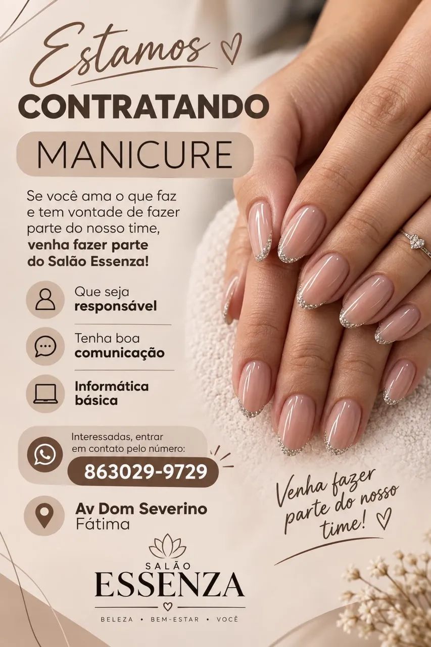 contratando manicure