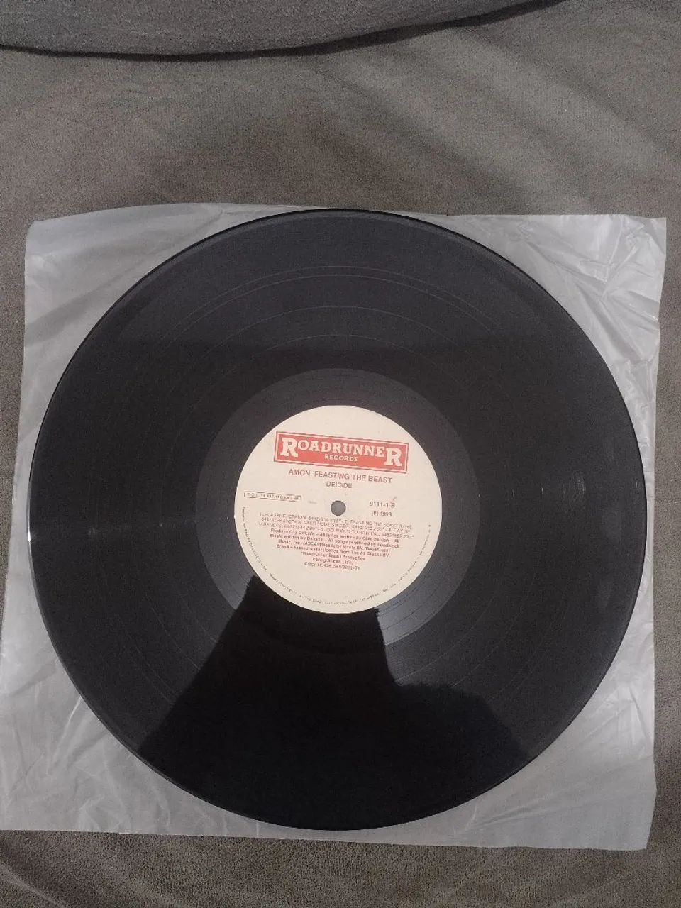 LP deicide / amon - feasting the beast 1993 - vinil original - Foto 4