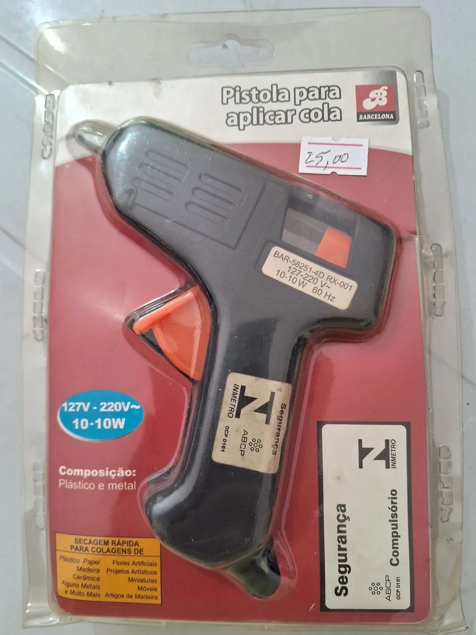 Pistola de cola quente fina