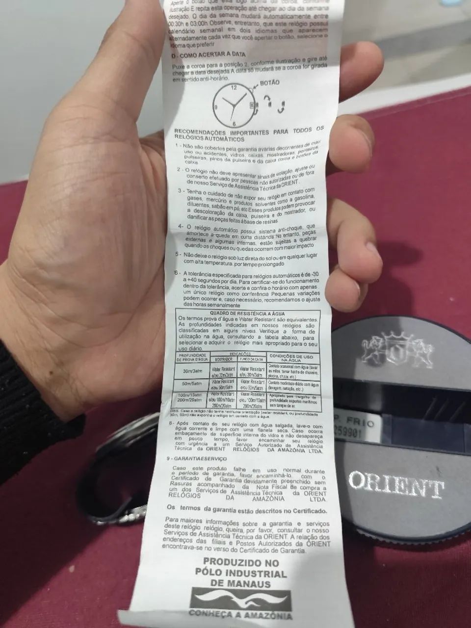 Relógio original oriente automático 3 estrelas  - Foto 3