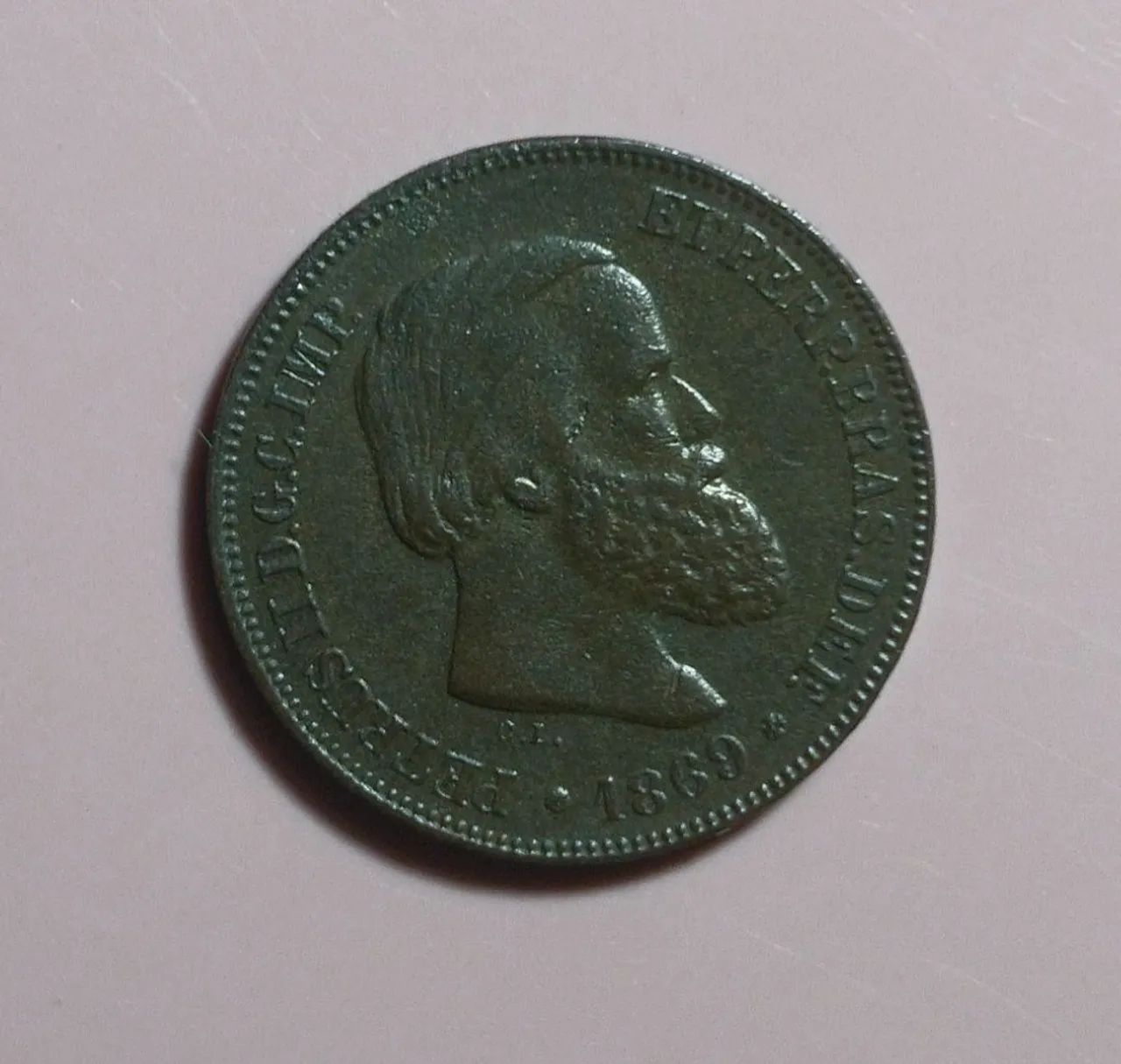 Moeda 10 Réis 1.869