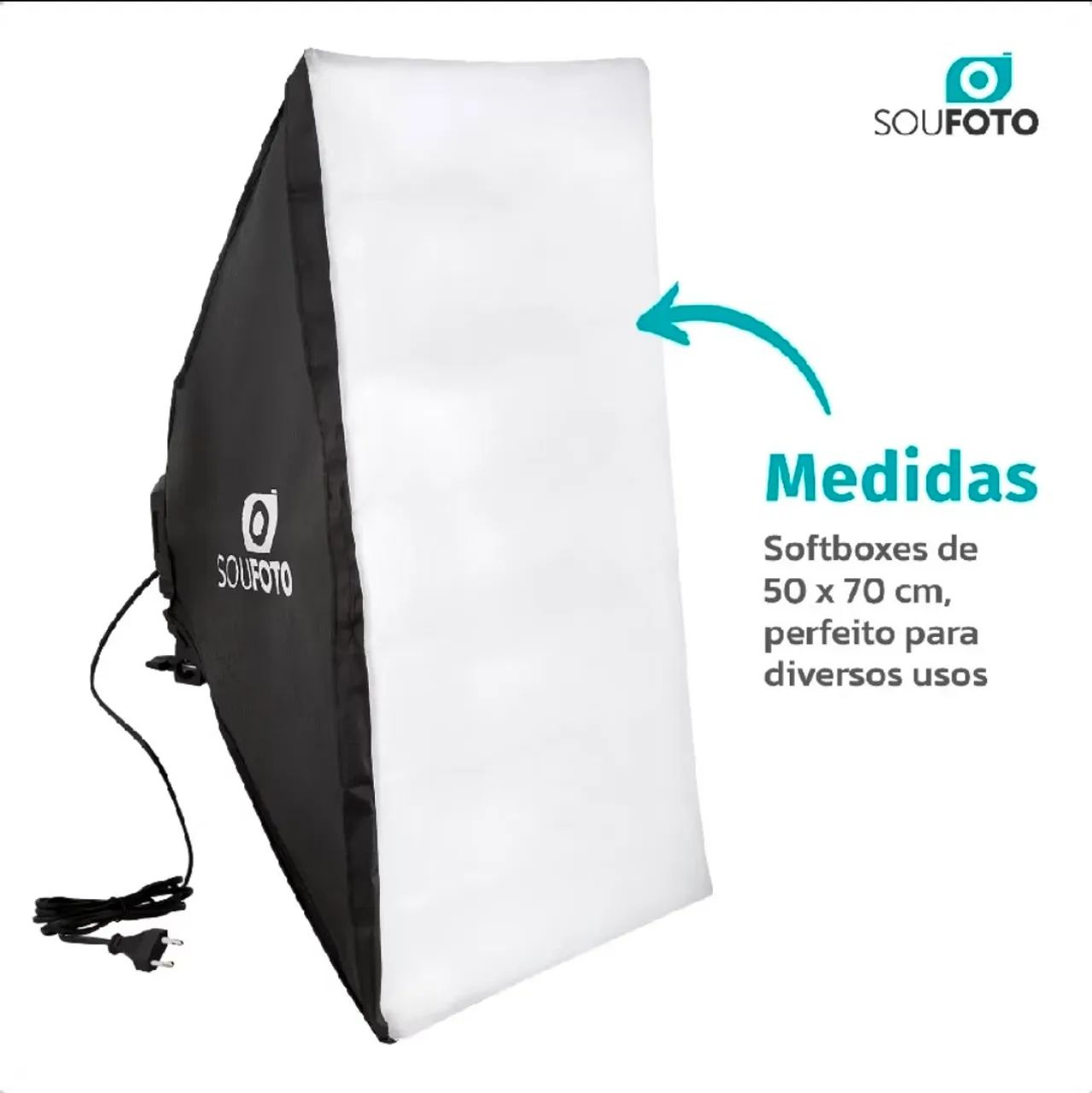 2 SOFTBOX DE 4 LÂMPADAS