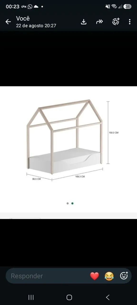 CAMA MONTESSORI E DOSSEL COM MOSQUITEIRO  - Foto 4