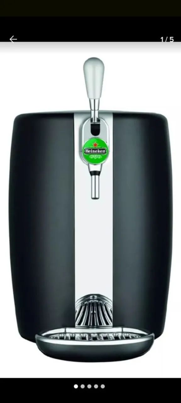 Chopeira Heineken modelo beertender da Krups 5 l