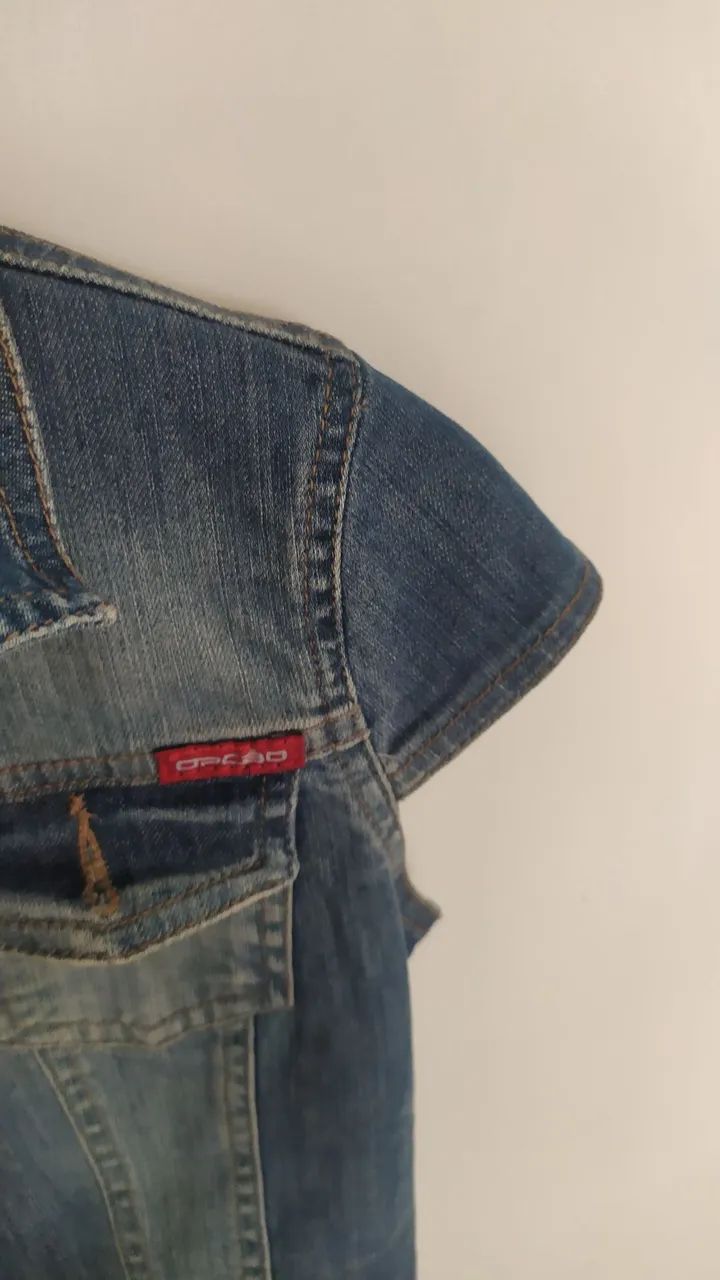 Colete jeans da opção Tam P  - Foto 4