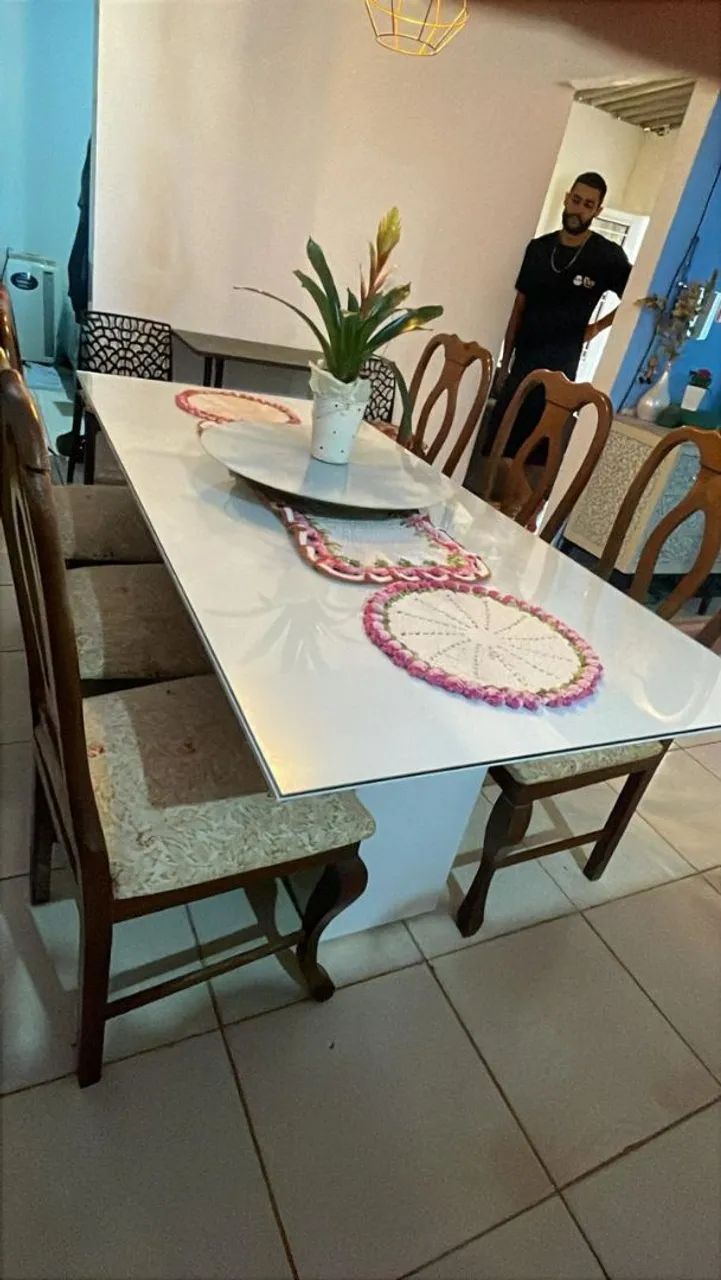 Mesa de jantar com 6 cadeiras 1,90m - Foto 5