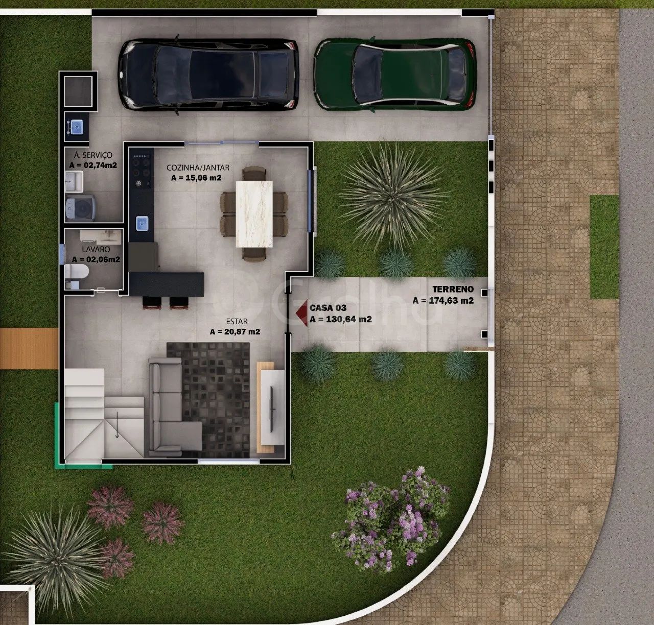 Casa residencial de 134m2 com 3 quartos no Norte da Ilha - Foto 4