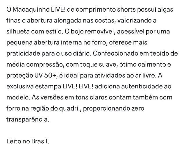 Macaquinho shorts Live - Foto 3