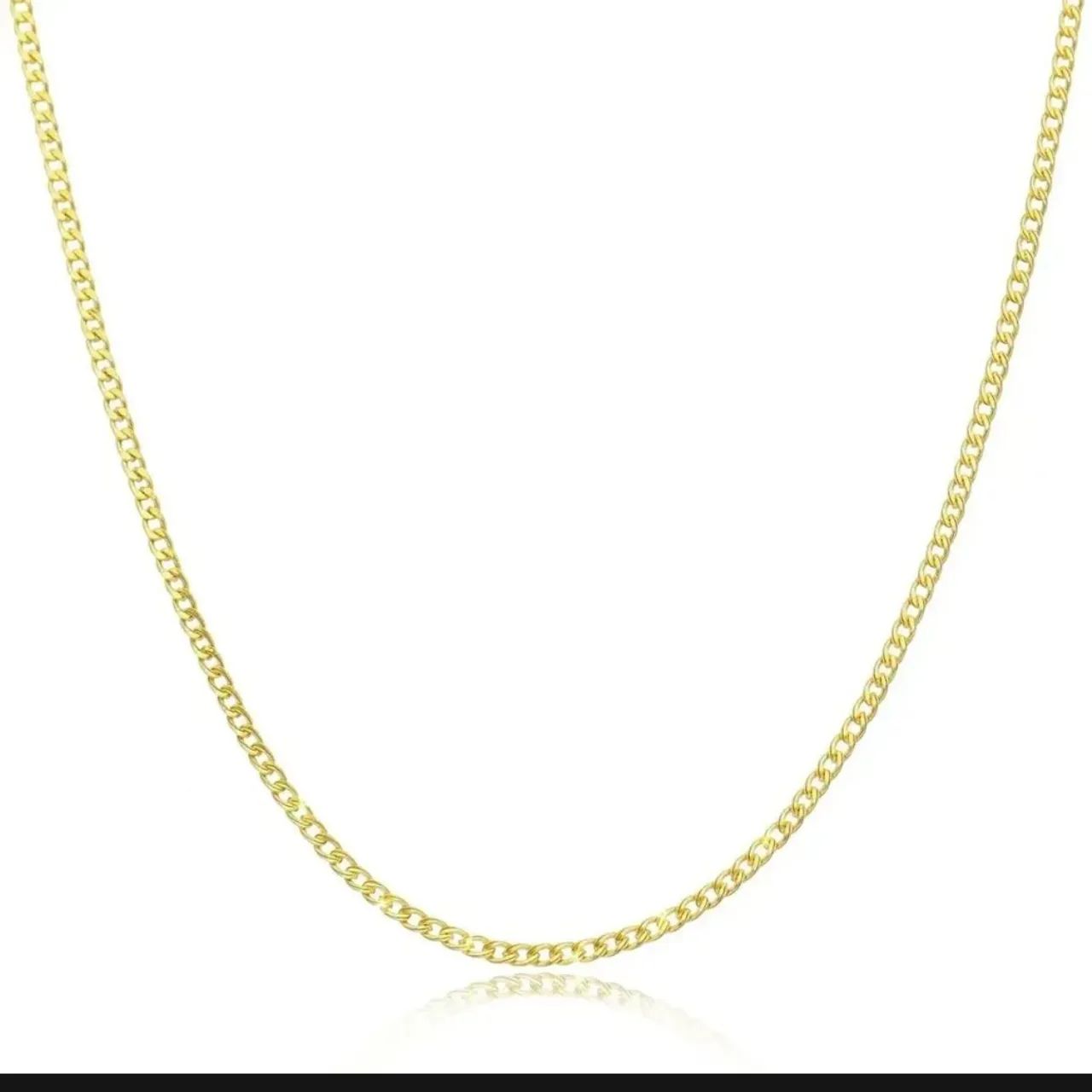 Corrente Groumet de Ouro 18k 750 - Foto 2