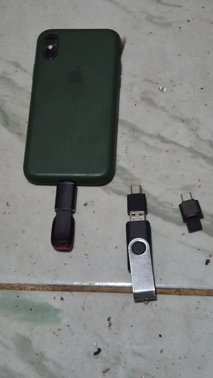 Cabo tipo c e iPhone pra cartão e pen drive  - Foto 5