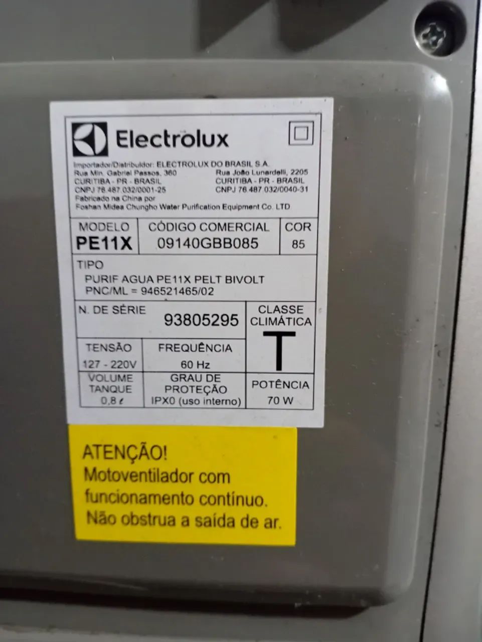 Bebedouro Electrolux , não está gelando , tem um Refil novo para instalar incluso - Foto 5