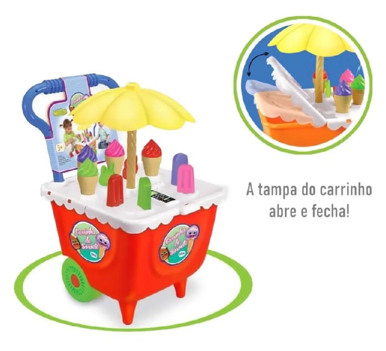 OCERTA CARRINHO DE SORVETE INFANTIL  - Foto 2
