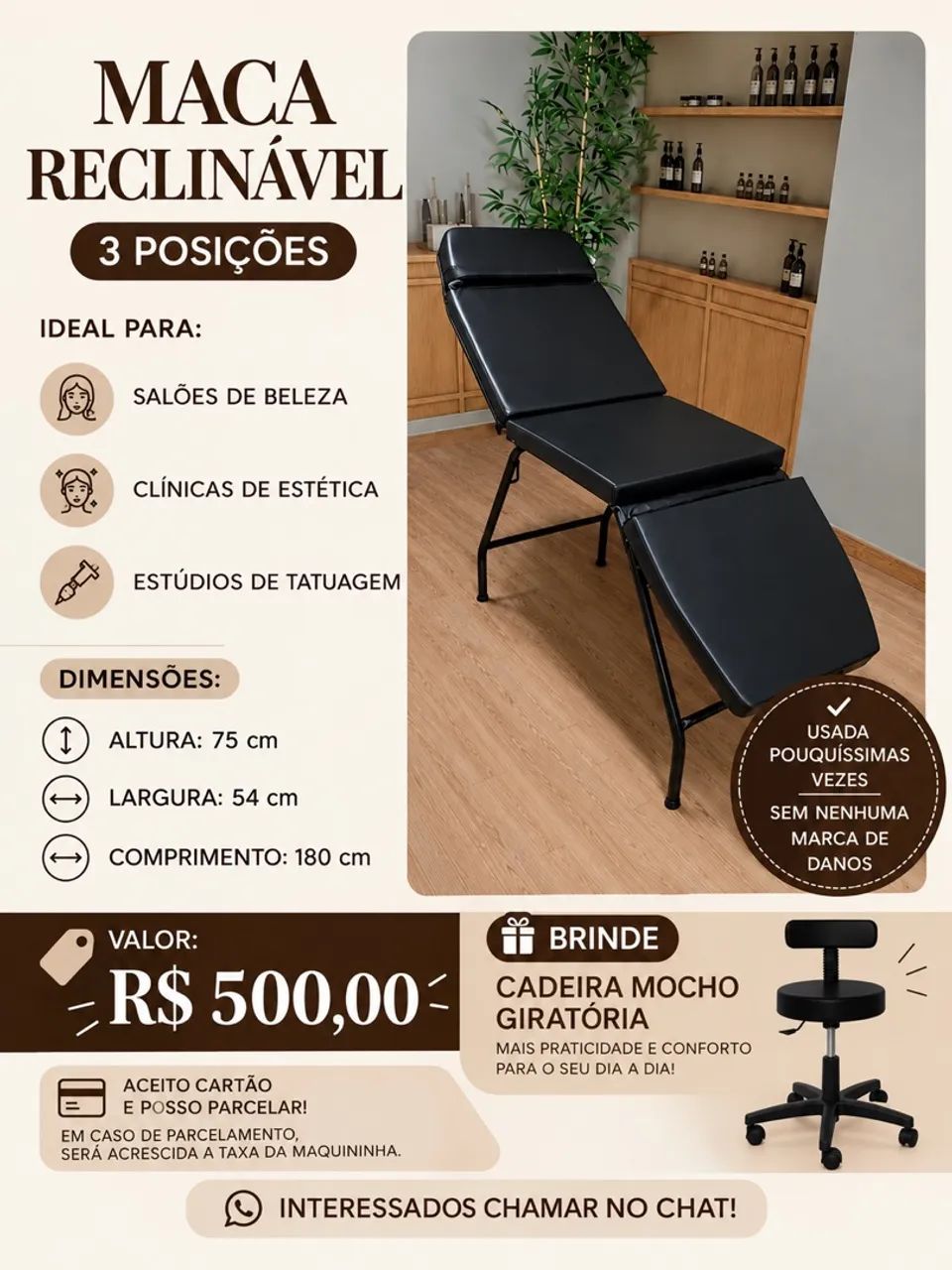 Maca reclinável 