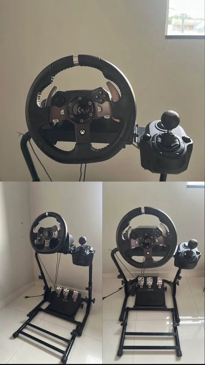 Volante Logitech G920 + cockpit completo