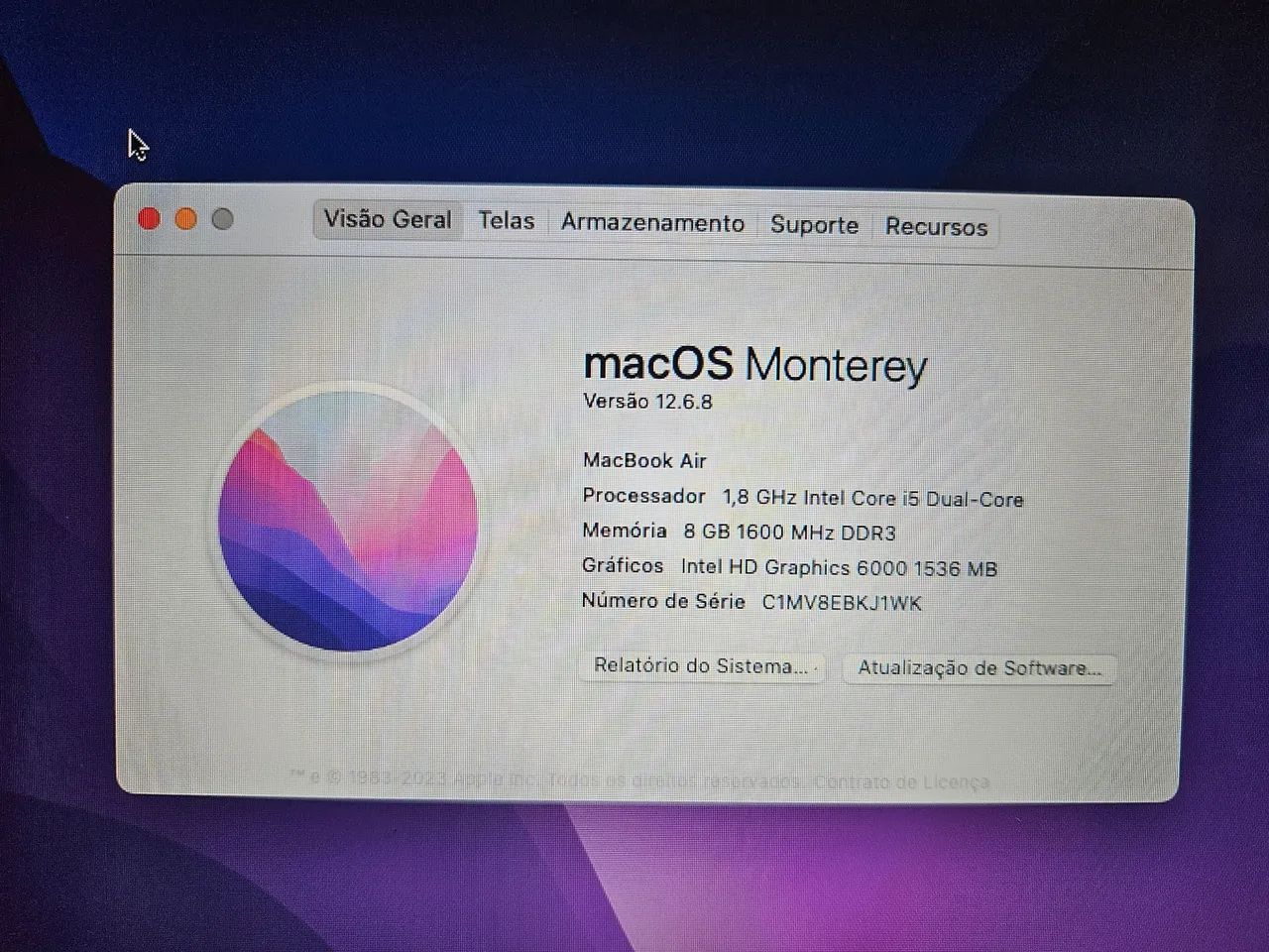 MacBook Air A1466 2017 macOS Monterey - Foto 5