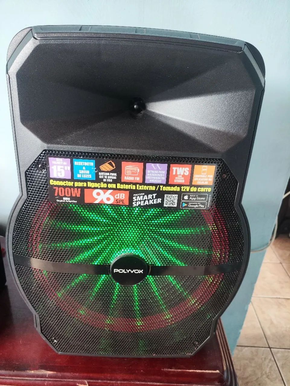 Caixa De Som Sub 15 com 700Watts RMS TOP SEMI NOVA!! - Foto 2