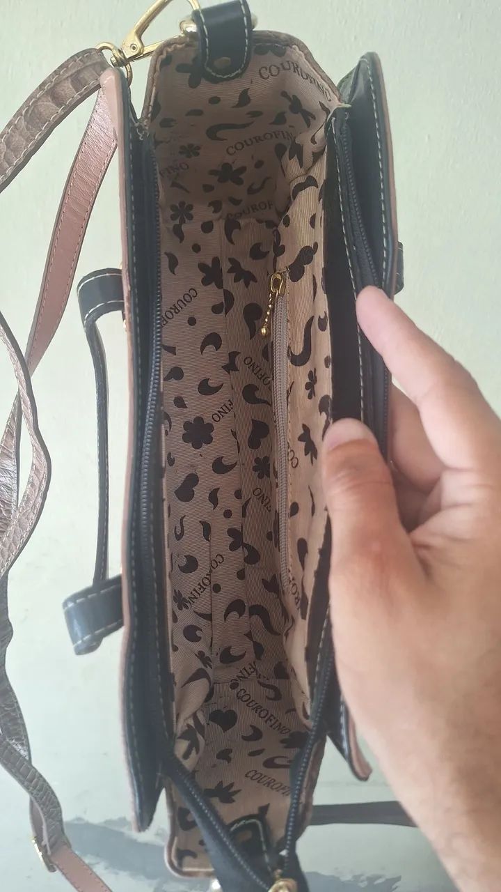 Bolsa Couro Fino - Foto 4