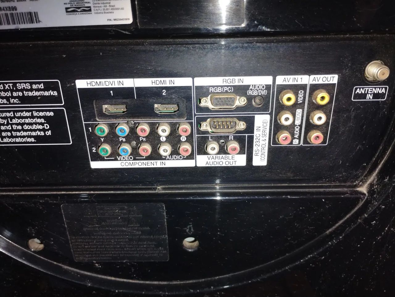 TV LCD LG 42 Polegadas Modelo 42LB9RTA Defeito liga tem som não abre imagem - Foto 4