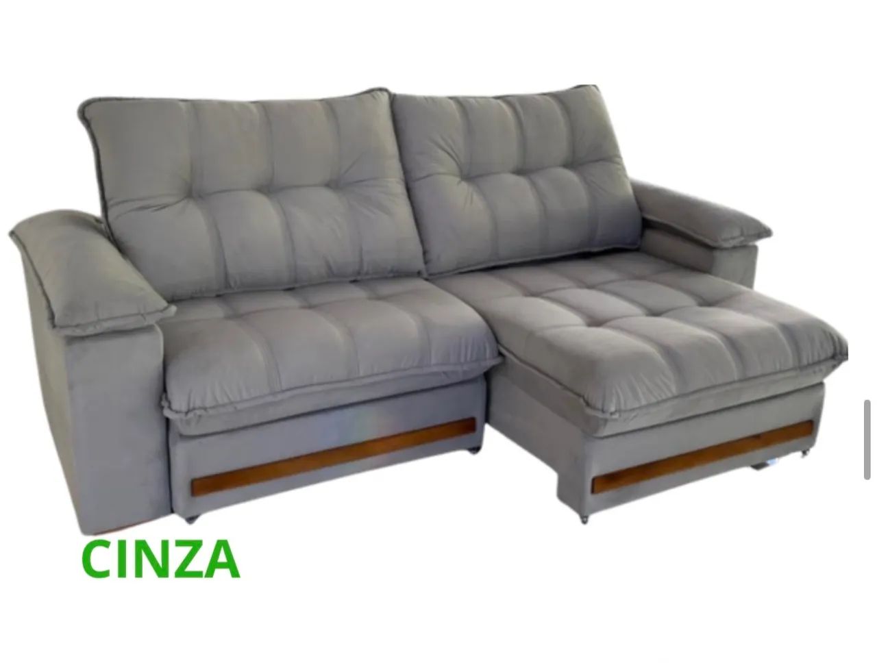 Sofá retrátil Malibu 2,30m 12x R$ 241,66 - Foto 3