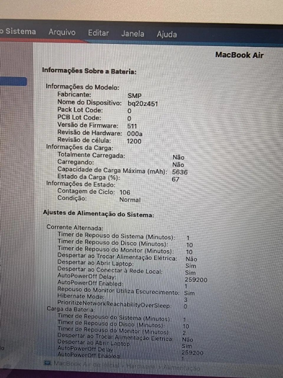 MacBook Air 13" Usado Novíssimo! SOMENTE 106 CICLOS!!!  - Foto 5