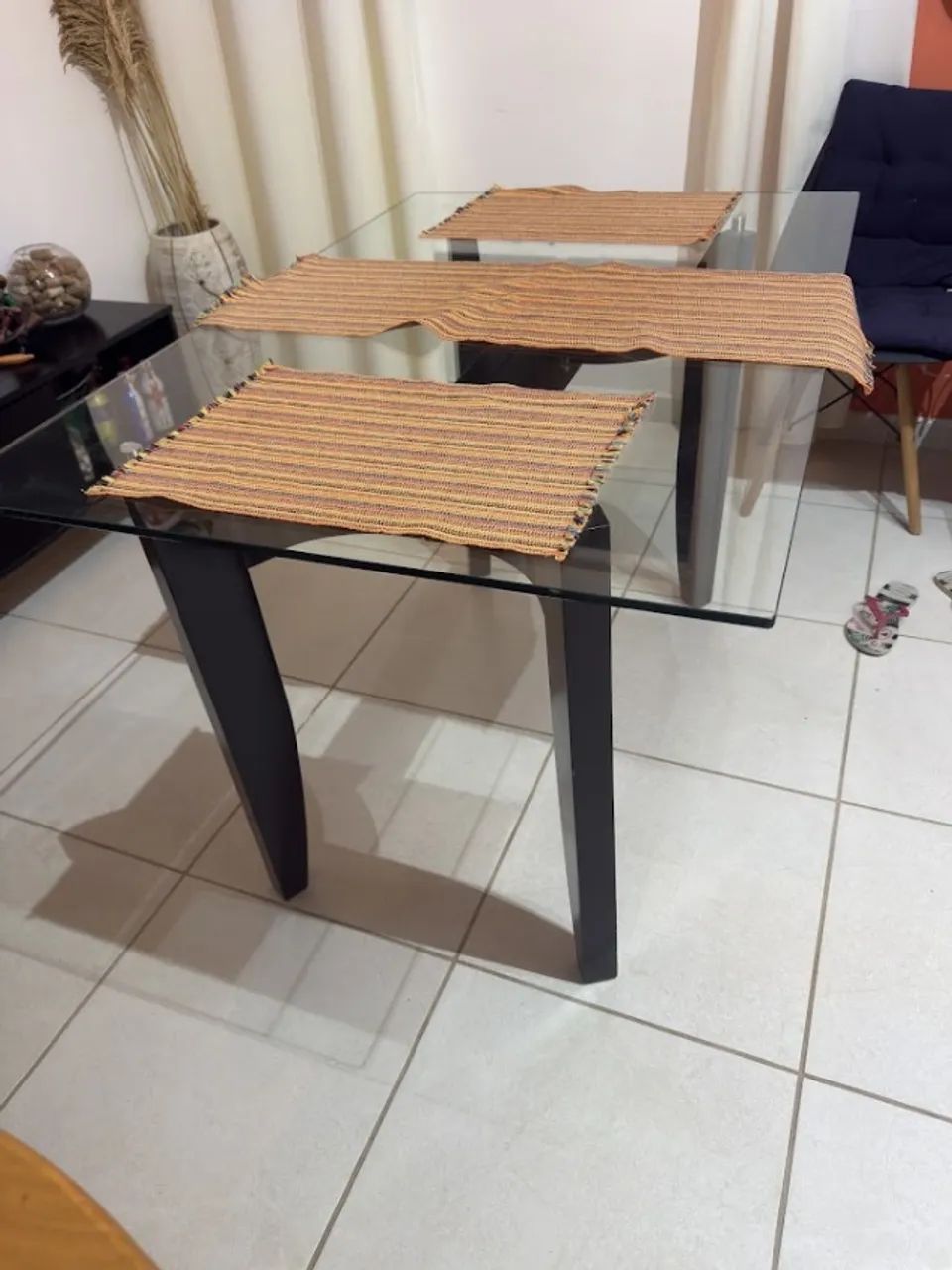 Mesa de Jantar com Tampo de Vidro - Foto 3