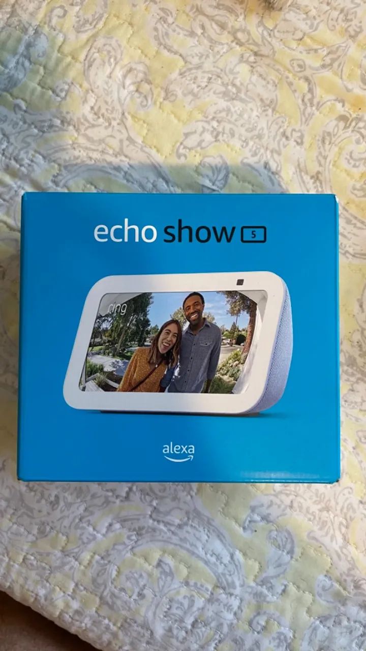 Alexa echo show 5 nova na cor azul 3 geração 