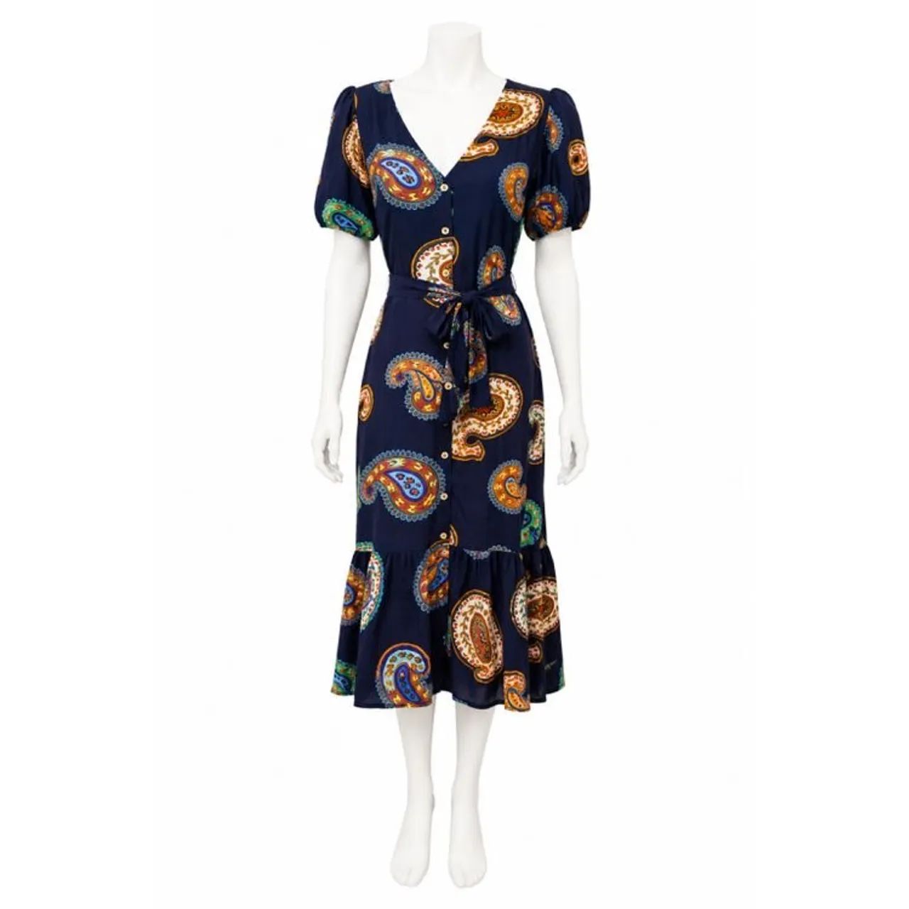 Vestido Midi Gio estampado