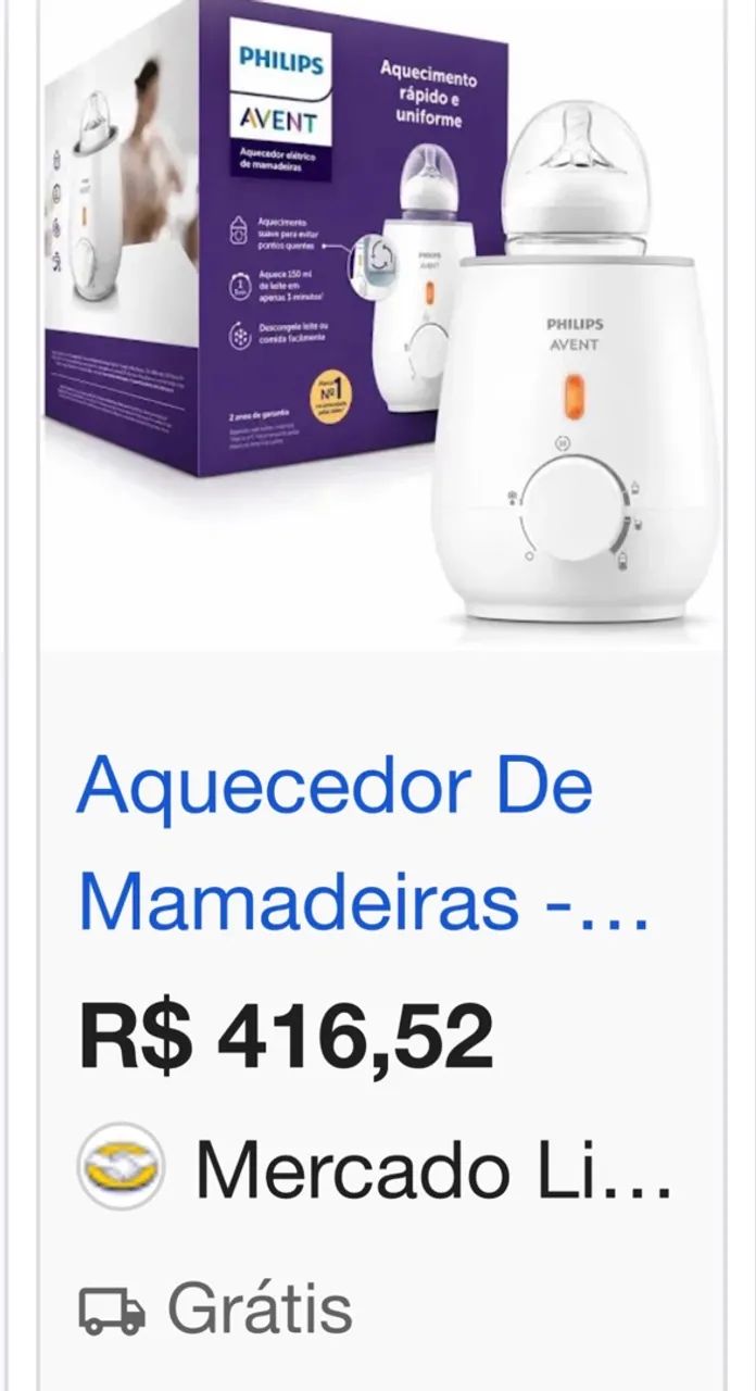 Aquecedor mamadeira Avent - Foto 2