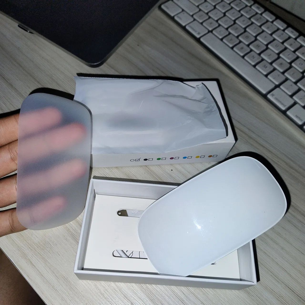 Touch Mouse Sem Fio Bluetooth Na Caixa | Estilo Apple Magic Mouse - Foto 2
